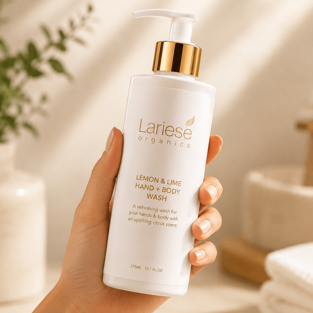 Lariese Organics Hand + Body Wash – Lemon & Lime - Lariese Organics