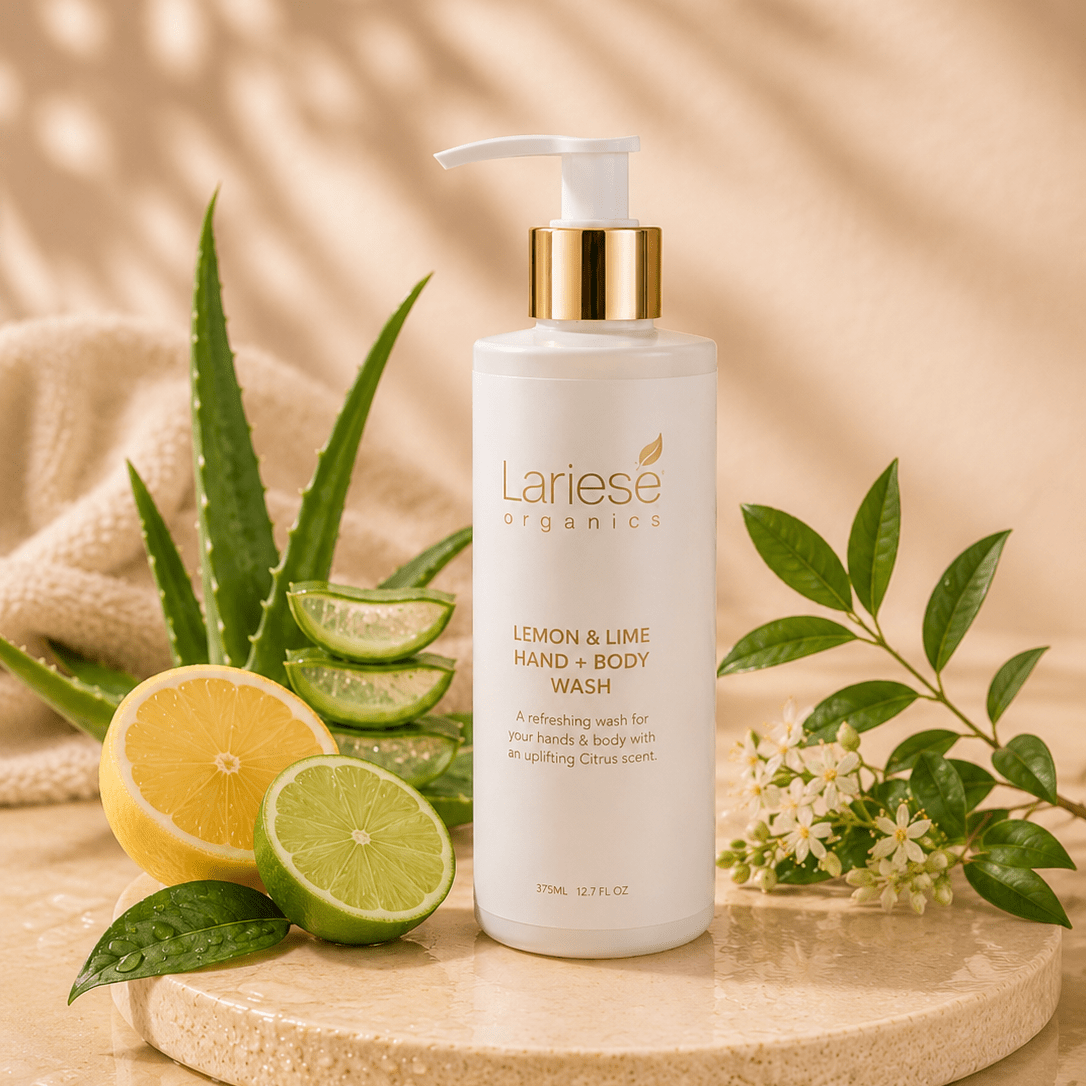 Lariese Organics Hand + Body Wash – Lemon & Lime - Lariese Organics