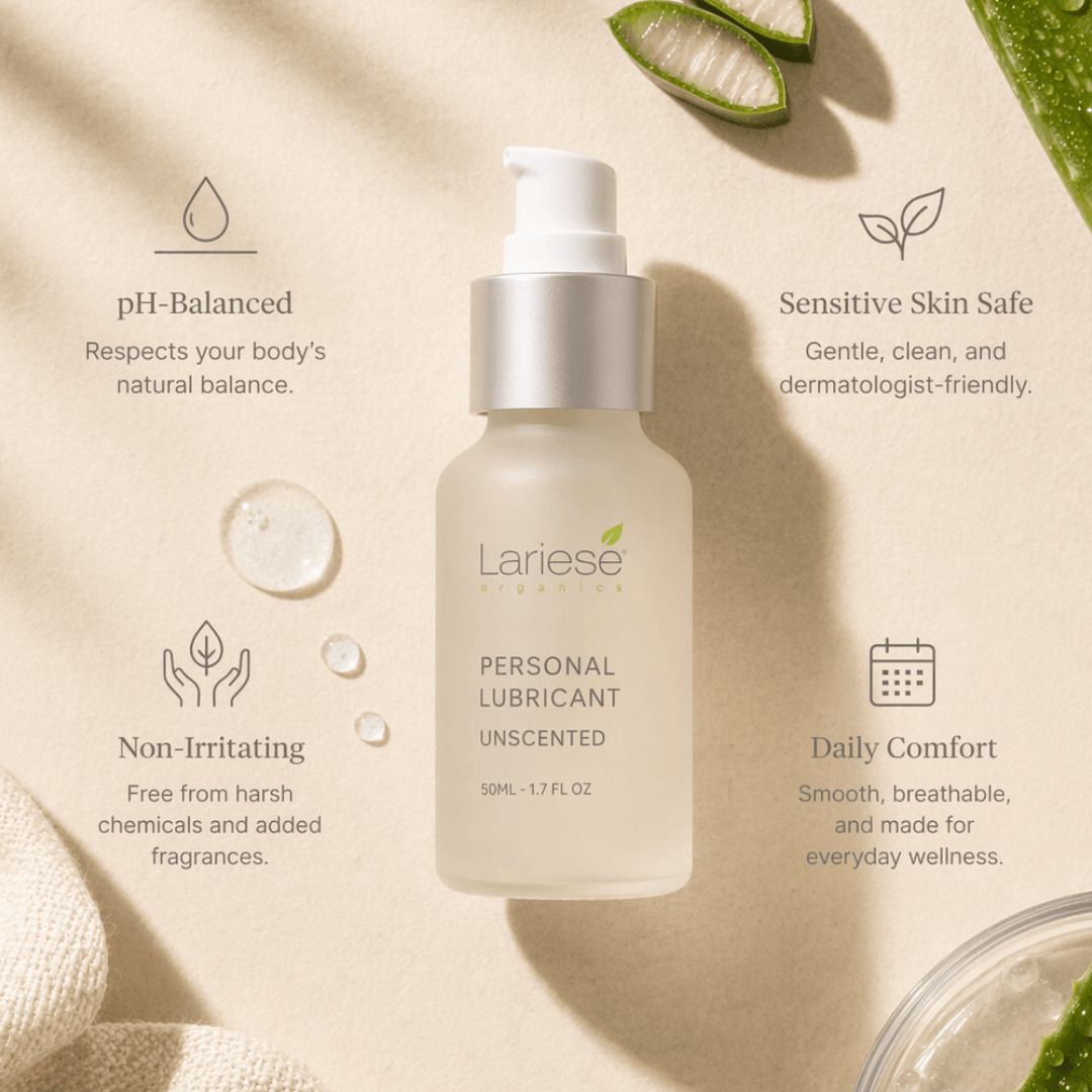 Lariese Organics Personal Lubricant Set – 3 x Rose - Infused - Lariese Organics