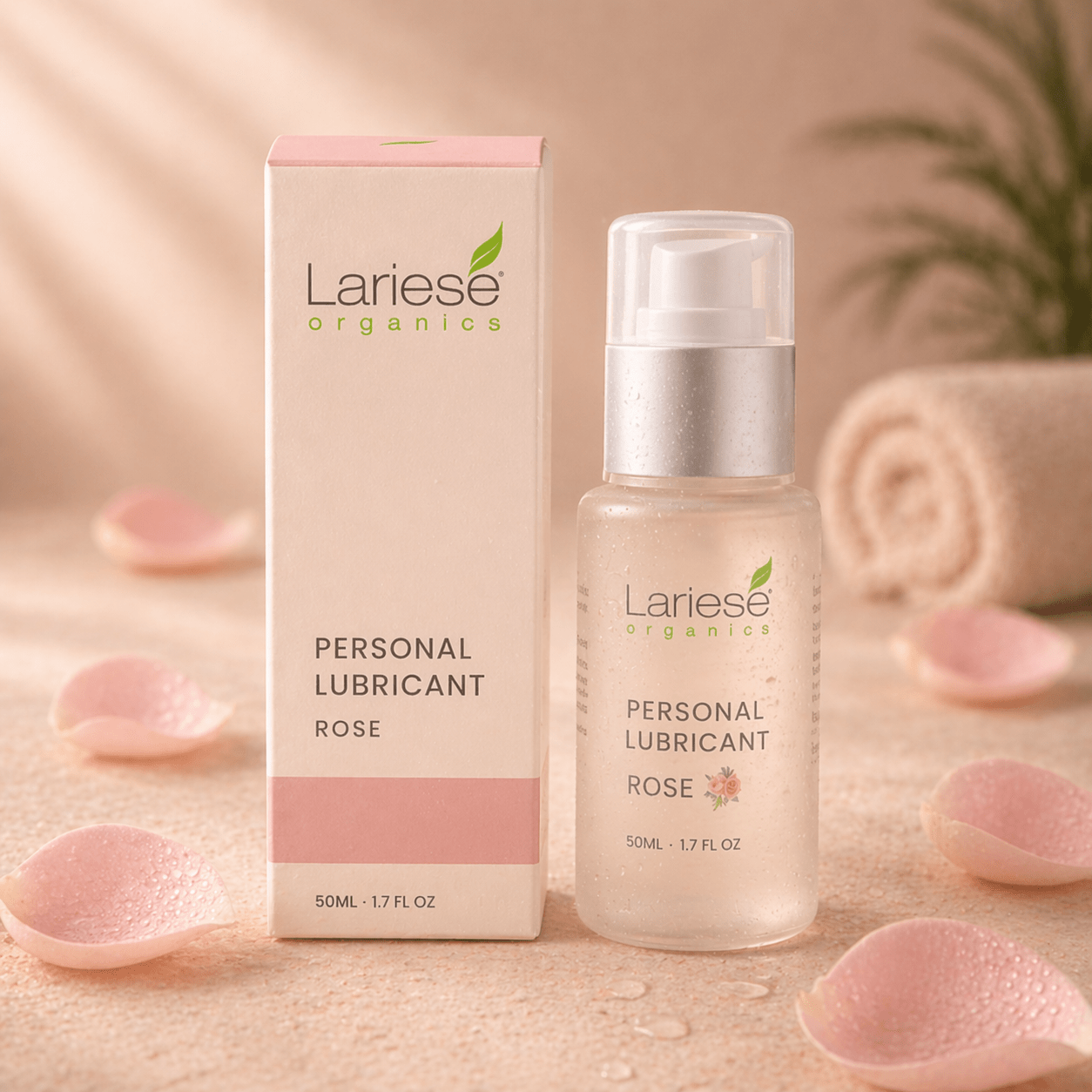 Rose Personal Lubricant – 2 X (pH - Balanced) - Lariese Organics