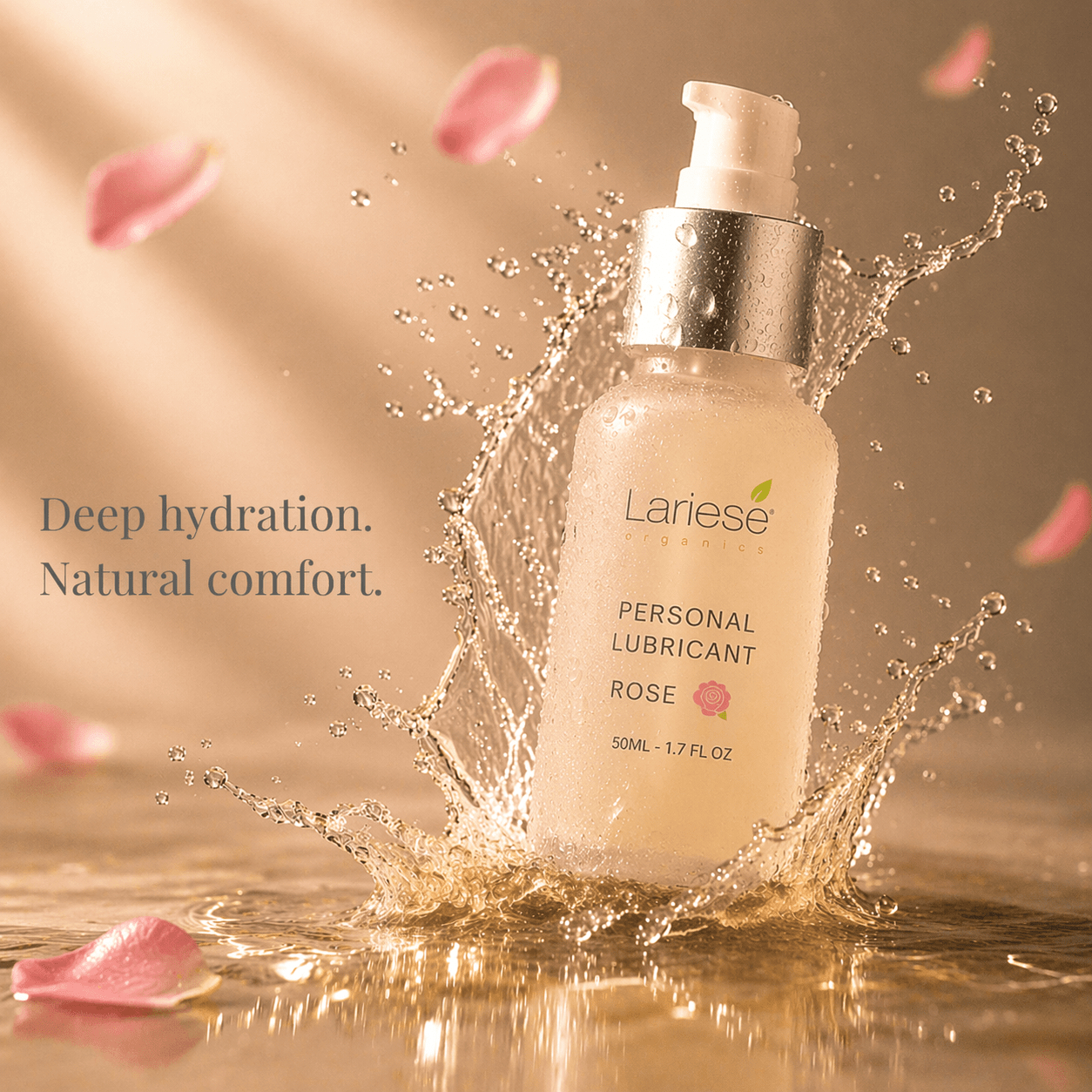 Rose Personal Lubricant – 2 X (pH - Balanced) - Lariese Organics