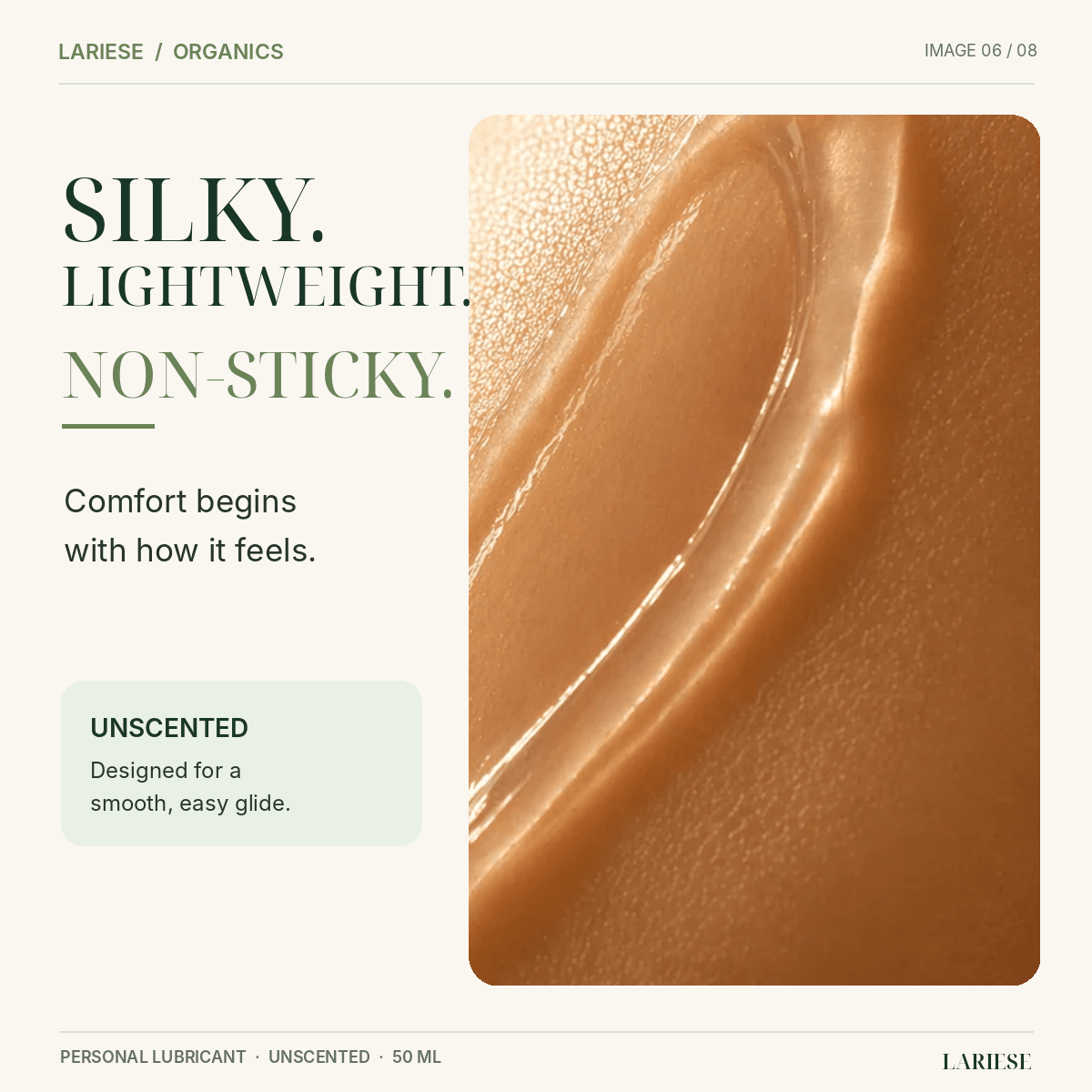 Unscented Personal Lubricant - Lariese Organics
