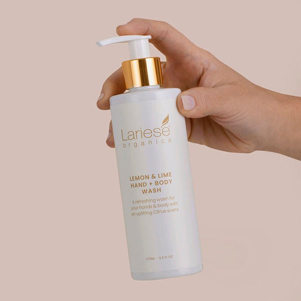 Hand + Body Wash – Lemon & Lime - Lariese Organics